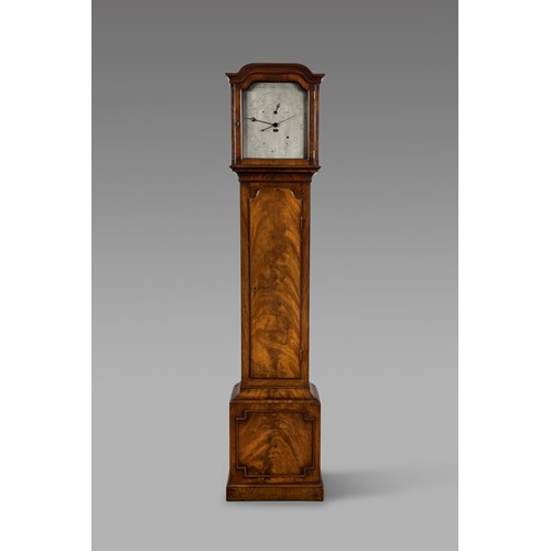 ANTIQUE REGENCY YEAR CALENDAR MAHOGANY LONGCASE CLOCK BY JOHN MILLER OF BEDFORD